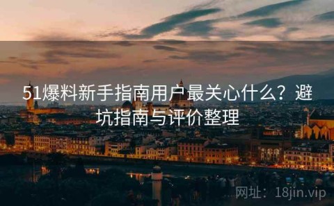 51爆料新手指南用户最关心什么？避坑指南与评价整理